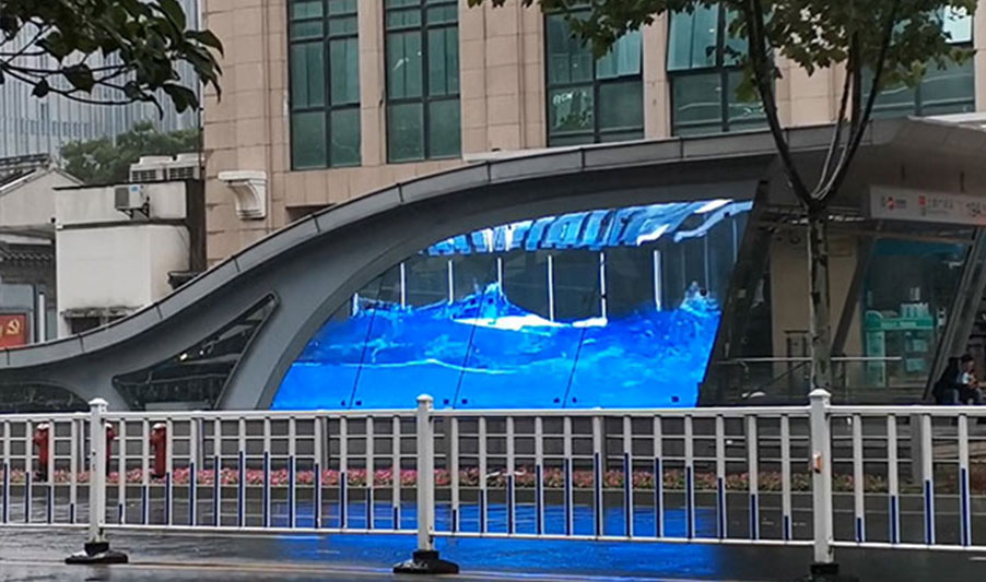 无锡地铁站LED透明屏项目