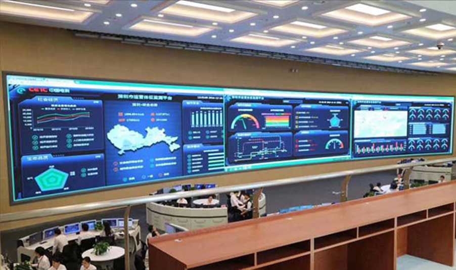 指挥中心小间距LED屏项目