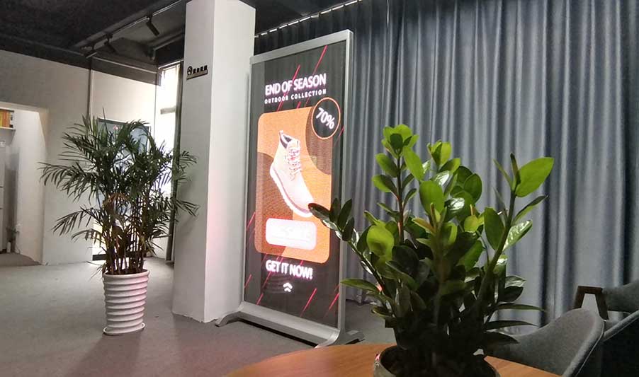 立式透明海报屏